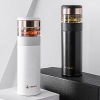 特美刻（TOMIC） TW60051Y 茶水分离保温杯 370ml(单位：个) 白色