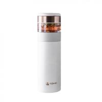 特美刻（TOMIC） TW60051Y 茶水分离保温杯 370ml(单位：个) 白色