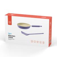 nolte  HMD-9727紫罗兰不粘煎铲两件套 煎锅24cm+硅胶铲32cm（单位：套）紫色