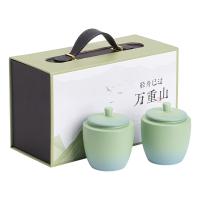 苏氏陶瓷（SUSHI CERAMICS）轻舟已过万重山双储物罐国潮茶叶罐 2件套 茶叶罐*2 容量220ml*2（单位：套）