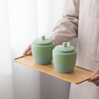 苏氏陶瓷（SUSHI CERAMICS）轻舟已过万重山双储物罐国潮茶叶罐 2件套 茶叶罐*2 容量220ml*2（单位：套）