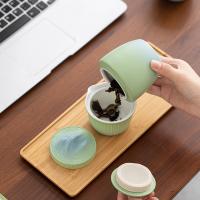 苏氏陶瓷（SUSHI CERAMICS）轻舟已过万重山双储物罐国潮茶叶罐 2件套 茶叶罐*2 容量220ml*2（单位：套）
