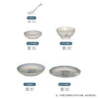 康巴赫（KOBACH） LPB-LSYX018 蓝色印象餐具18头 4.5寸小碗*6+勺子*6+7寸圆盘*2+8.25寸平盘*2+4.5寸小碟*2（单位：套）