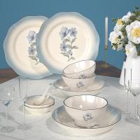 康巴赫（KOBACH） LPB-LSYX018 蓝色印象餐具18头 4.5寸小碗*6+勺子*6+7寸圆盘*2+8.25寸平盘*2+4.5寸小碟*2（单位：套）