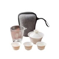 斯弥儿SMR-JJCJ001茶具套装盖碗1公道杯1茶杯3收纳包1 463g（单位：套）
