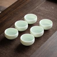苏氏陶瓷（SUSHI CERAMICS）功夫茶杯翡翠玉瓷个人杯主人杯品茗杯6个装 茶杯70ml*6（单位：套）