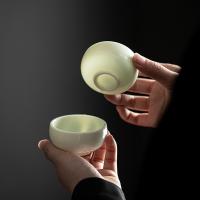苏氏陶瓷（SUSHI CERAMICS）功夫茶杯翡翠玉瓷个人杯主人杯品茗杯6个装 茶杯70ml*6（单位：套）