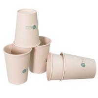 得力（deli）19208  竹纤维纸杯 250ml 100只/袋 （单位：袋） 本色