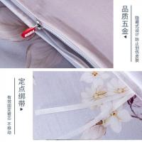 梦洁家纺 1010189508 纯棉印花四件套 风婉 被套200*230cm/床单230*235cm/枕套50*70cm*2(单位：套) 包装随机
