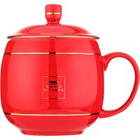 WORLD KITCHEN WK-SWBG38/KZ/JY/RD 商务办公陶瓷杯380ml（单位：个）红色