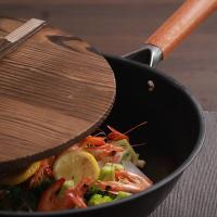 三禾（SANHO）32T1无涂层熟铁锅不粘炒锅32cm（单位：个）