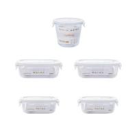 米薇可（MIEIVC） M-BX016 可臻耐热保鲜碗六件套 大号620ml*2+中号350ml*2+汤桶700ml*2 (单位: 套)