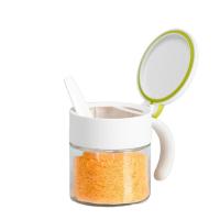 茶花（CHAHUA）玻璃调料罐组合套装 300ML 3个/套（单位：套）颜色随机