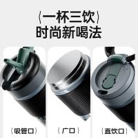 大嘴猴（Paul Frank）PFD095大容量一杯三用保温杯陶瓷内胆600ml(单位：个)漫画灰