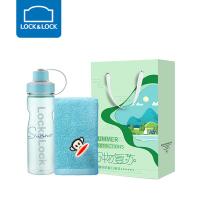 乐扣乐扣（LOCK&LOCK） 活力清爽套装 HLC688E 运动水杯700ML+大嘴猴毛巾33*72CM 30套/箱 (单位:套) 多色随机