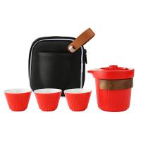 唯都红韵东方茶具W-S325包14cm*1壶220ml*1杯50ml*3（单位：套）红