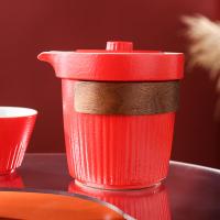 唯都红韵东方茶具W-S325包14cm*1壶220ml*1杯50ml*3（单位：套）红