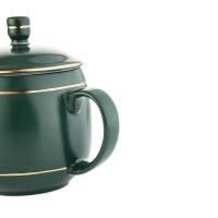 WORLD KITCHEN WK-SWBG38/KZ/JY/GR 商务办公陶瓷杯380ml（单位：个）墨绿