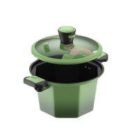 都市太太（DStt）江山云起·时尚棱角微压锅DSLBS 墨绿色 26cm 5L（单位：套）