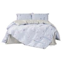 博洋生活 晓看花重 四件套 被套：200*230cm 床单：230*240cm 枕头：48*74cm*2 （单位：套） 蓝色
