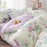 金丝莉（KINTHERI） 好睡眠全棉四件套 幸福花 被套 200*230cm 床单 230*250cm 枕套 48*74cm*2 (单位:套)