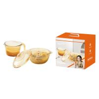 巴米乐（BURNELL）芸璟玻璃餐具套装BNL-L018量杯1L+汤煲1.5L（单位：套）黄色