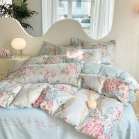 雅鹿全棉四件套罗浮花梦YLTJ065被套200*230cm*1床单230*230cm*1枕套48*74cm*2（单位：套）