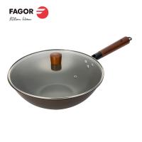 法格（FAGOR）钛晶陶瓷炒锅 FG-HTJ3206 32cm （单位：个） 黑色
