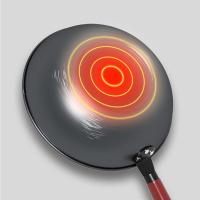 美菱（MeiLing） MGJ-LC3212 经典真不锈炒锅 锅具 32cm 黑色（单位：个）