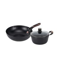 百斯克 BSK-TG230206 古法章丘精铁套锅二件套 炒锅 炒锅32cm+汤锅24cm(单位：套)