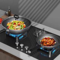 百斯克 BSK-GT250408 福运满满锅具两件套 炒锅30cm*1+煎锅26cm*1 (单位: 套) （带锅盖）