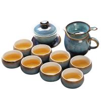苏氏陶瓷（SUSHI CERAMICS）新窑变银丝釉功夫茶具套装 13头礼盒装（单位：盒）