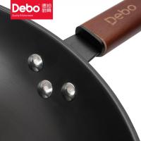 德铂（Debo） DEP-DZ323 艾娜无涂层不易锈煎炒锅 32cm(单位：个)
