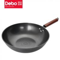德铂（Debo） DEP-DZ323 艾娜无涂层不易锈煎炒锅 32cm(单位：个)
