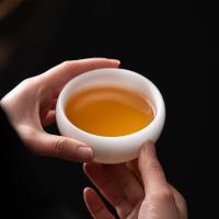 苏氏陶瓷（SUSHI CERAMICS） 冰种白瓷大罗汉杯 茶杯 130ml 白色（单位：个）