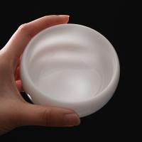 苏氏陶瓷（SUSHI CERAMICS） 冰种白瓷大罗汉杯 茶杯 130ml 白色（单位：个）