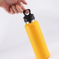 全格（QUANGE） 单手开盖 保温杯 600ml 橙色（单位：个）