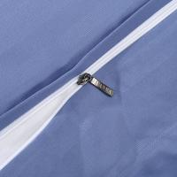 富安娜（fuanna） 博兰格 素提四件套 被套203*229cm 床单230*250cm 枕套74*48cm*2（单位：套） 蓝色