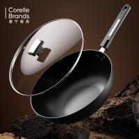 康宁餐具（Corelle Brands） 零涂层精铁炒锅 CB-JSG04-SL/KZ 32cm (单位:个)