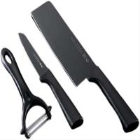 美厨（MAXCOOK） MCD1115-DS 刀具套装3件套（切片刀29.5*5.7cm+水果刀20.5*2cm+削皮器14.5*7.8cm）（单位:套）