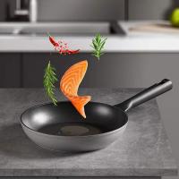 三禾（SANHO） LJ24K6 无铆钉不粘煎锅 24cm (单位: 个)摩登灰