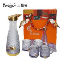 贝格帝 花漫朝熙水具5件套 HMCX-5 1000ML水壶*1+200ML水杯*4 (单位:套)