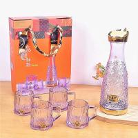 贝格帝 花漫朝熙水具5件套 HMCX-5 1000ML水壶*1+200ML水杯*4 (单位:套)