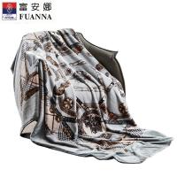 富安娜（fuanna） 双人舒柔毯子 奥斯卡艺术系列 180*200cm (单位:条)