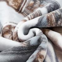 富安娜（fuanna） 双人舒柔毯子 奥斯卡艺术系列 180*200cm (单位:条)