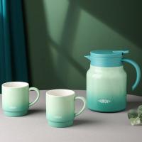 杜邦 PBHTZ-022 酷炫焖茶师套装 保温壶1000ml*1+陶瓷杯250ml*2 （单位：套） 绿色