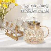 贝格帝 高硼水具七件套 LYLSJ-7 一壶六杯 水壶1000ml*1+水杯80ml*6+杯架*1 (单位:套)