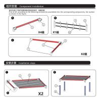 四万公里 SWJ6026 拐角落地衣架 双层 45*45*180cm 黑色 (单位:个)