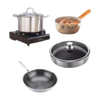 典小圣 K4v41SA-TMWF  锅具 多用汤锅26cm+雪平奶锅20cm+平底不粘煎锅28cm+单屏双柄炒锅32cm （单位:套）