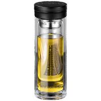 富光（FUGUANG） G2001-SH-320 双层玻璃杯 320ML（单位：个）黑色